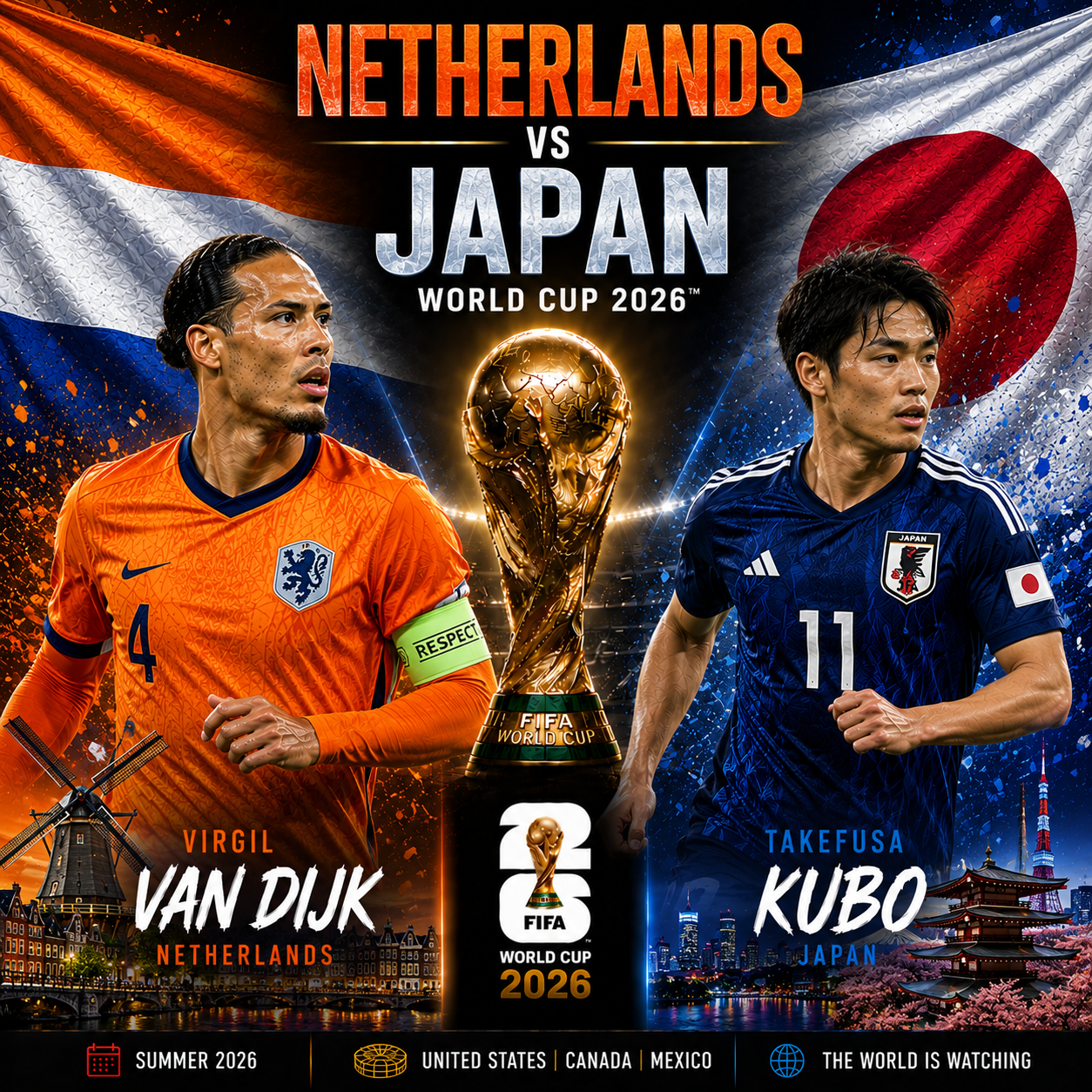 netherlandds Netherlands vs Japan - World Cup 2026 - Image 1